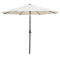 Patio Outdoor 9 pies Mercado de mesa de gran tamaño UV Protect Uv paraguas con botón Push Tilt and Cank